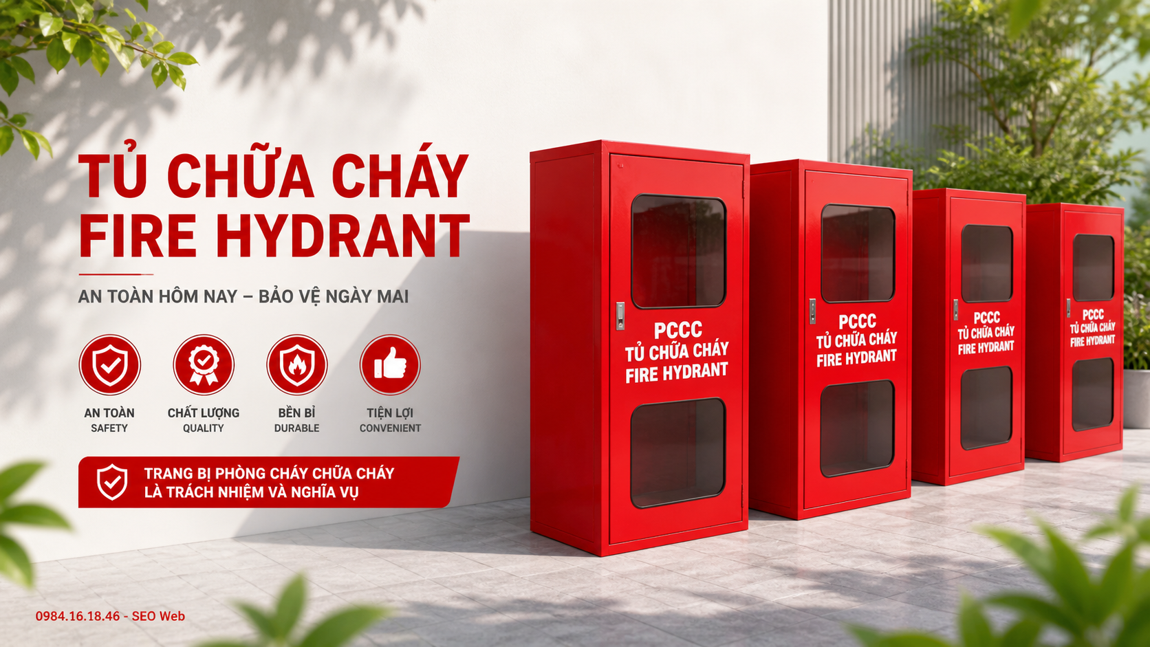 Chất liệu quyết định trực tiếp đến độ bền và khả năng bảo vệ thiết bị bên trong tủ chữa cháy