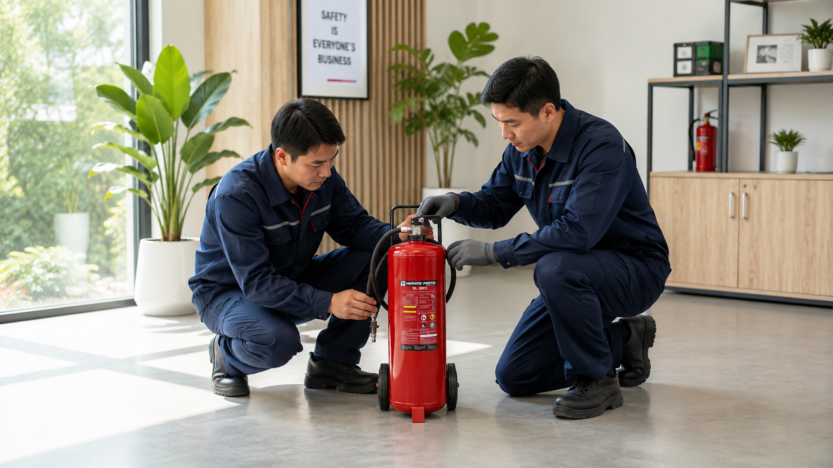 Bảo dưỡng bình chữa cháy đúng quy trình kỹ thuật an toàn Bảo dưỡng bình chữa cháy đúng quy trình kỹ thuật an toàn