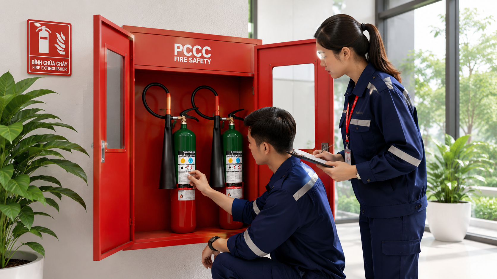 Bảo quản bình chữa cháy đúng điều kiện môi trường sử dụng Bảo quản bình chữa cháy đúng điều kiện môi trường sử dụng