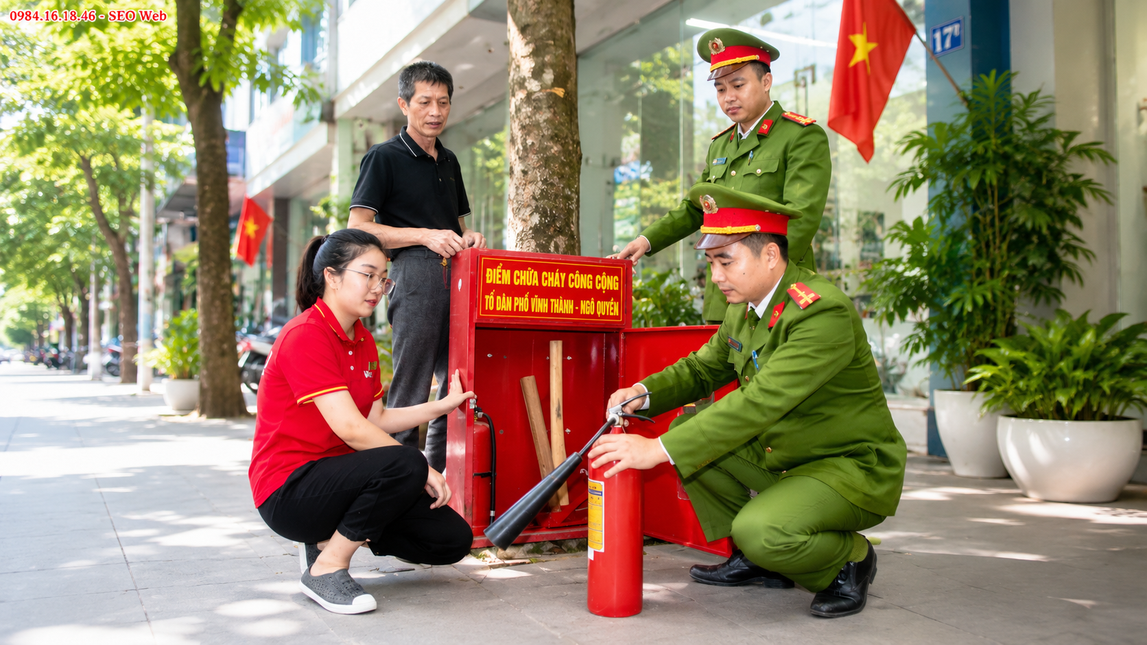 Bình chữa cháy giúp hạn chế khói độc và nhiệt độ nguy hiểm