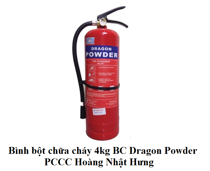 Bình bột chữa cháy 4kg BC Dragon Powder
