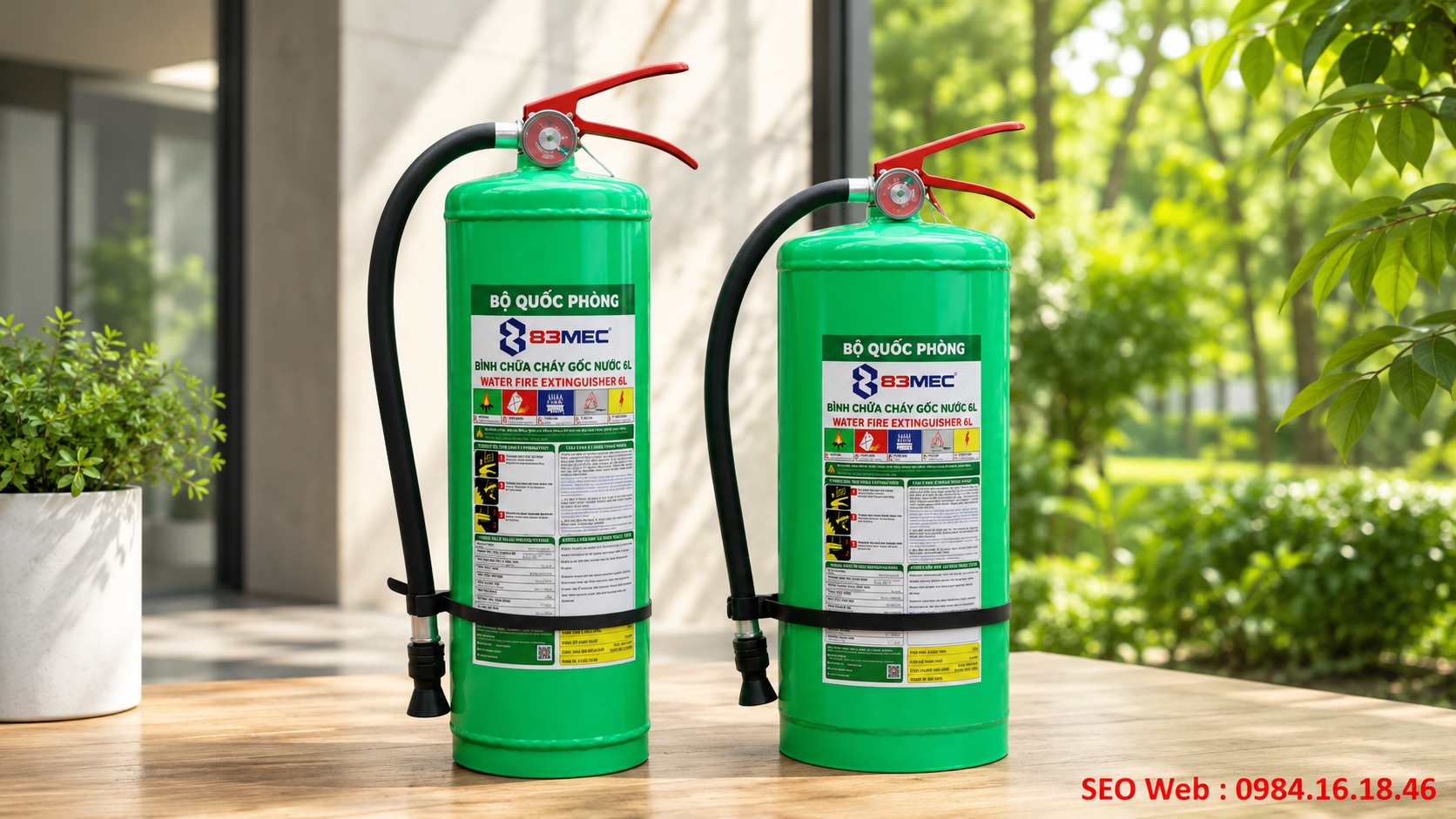 Bình chữa cháy gốc nước 4 Lít Bộ Quốc Phòng