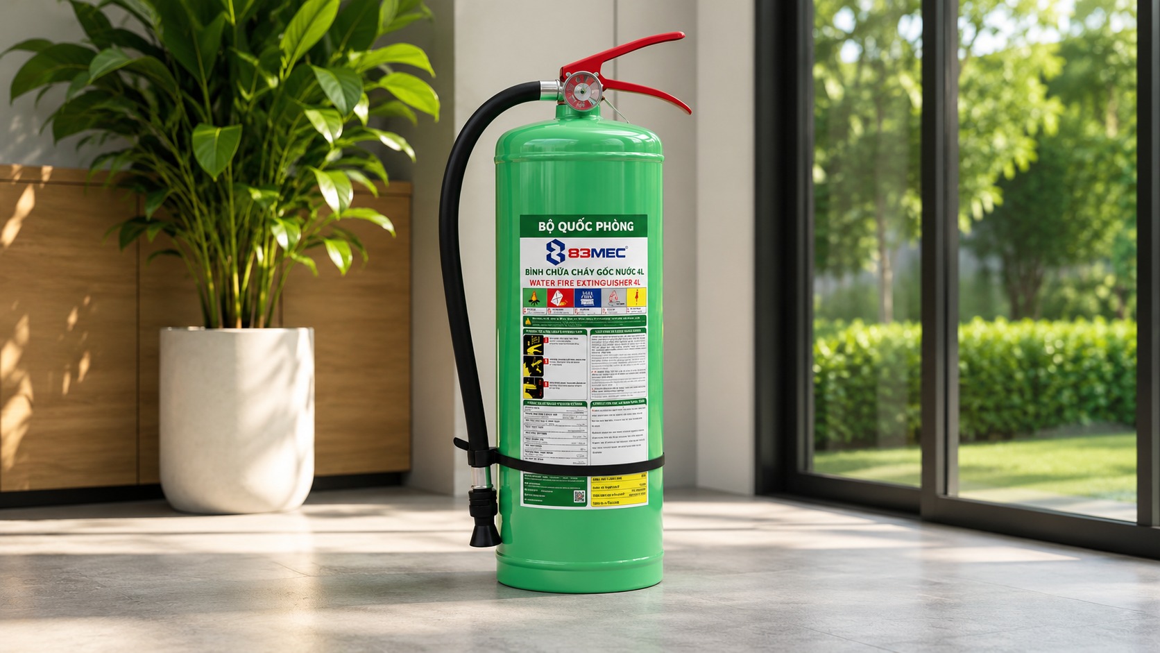 Bình chữa cháy gốc nước 6 Lít Bộ Quốc Phòng