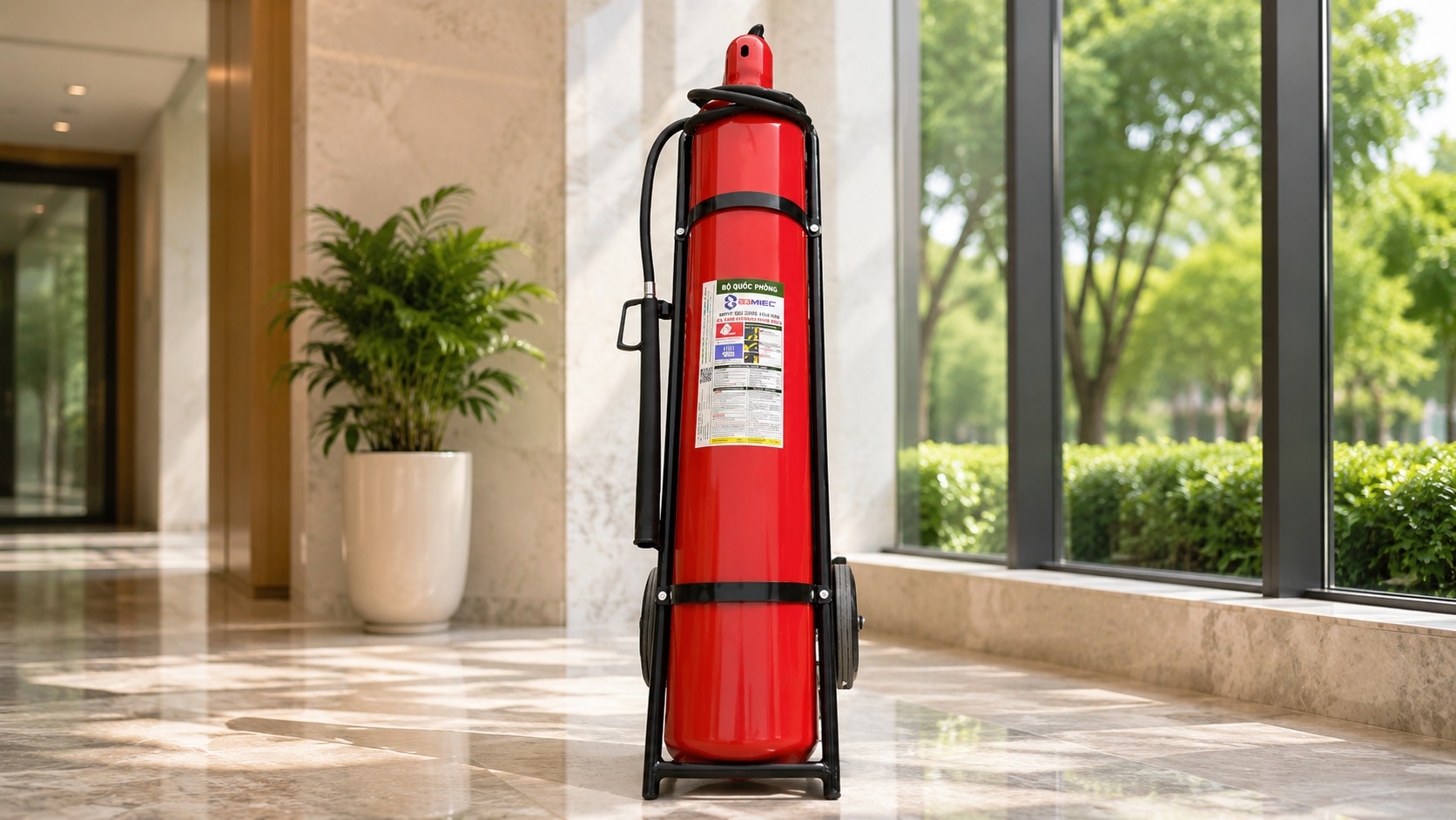 Bình chữa cháy CO2 24kg Bộ Quốc Phòng Bình chữa cháy CO2 24kg Bộ Quốc Phòng