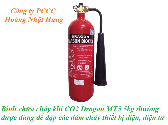 Bình chữa cháy khí CO2 Dragon MT5 5kg
