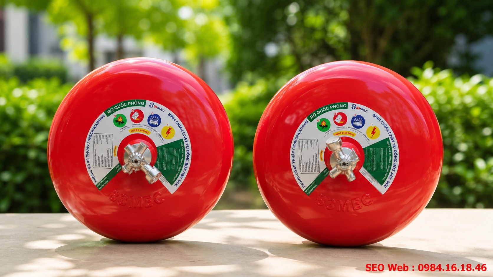 Bình chữa cháy tự động bột ABC 6kg Bộ Quốc Phòng