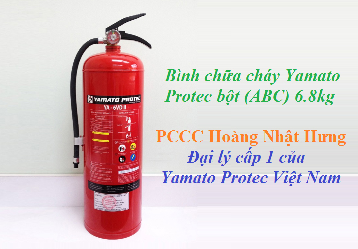 Bình PCCC dạng bột (ABC) 6.8kg Yamato Bình PCCC dạng bột (ABC) 6.8kg Yamato