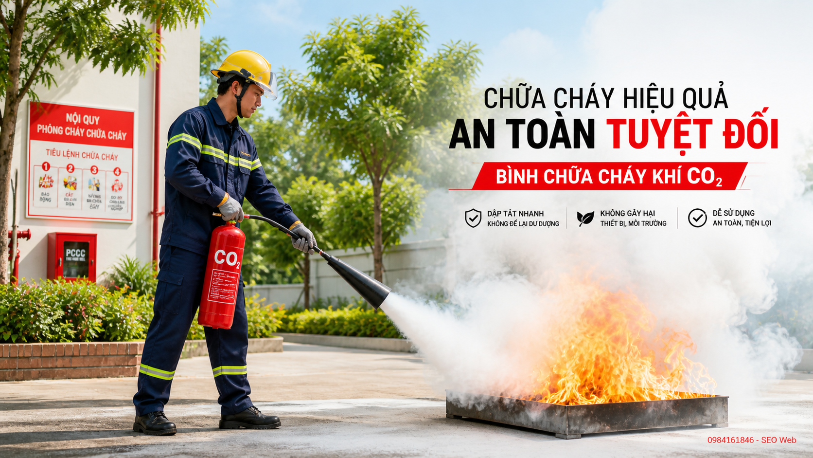 Chọn bình chữa cháy phù hợp diện tích nhà ở và căn hộ
