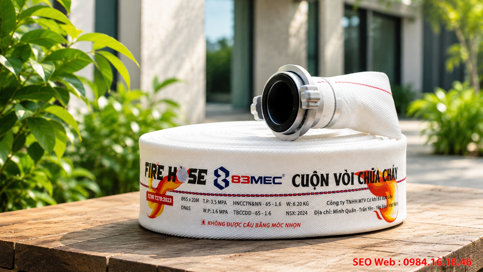 Vòi chữa cháy DN50 Bộ Quốc Phòng Vòi chữa cháy DN50 Bộ Quốc Phòng