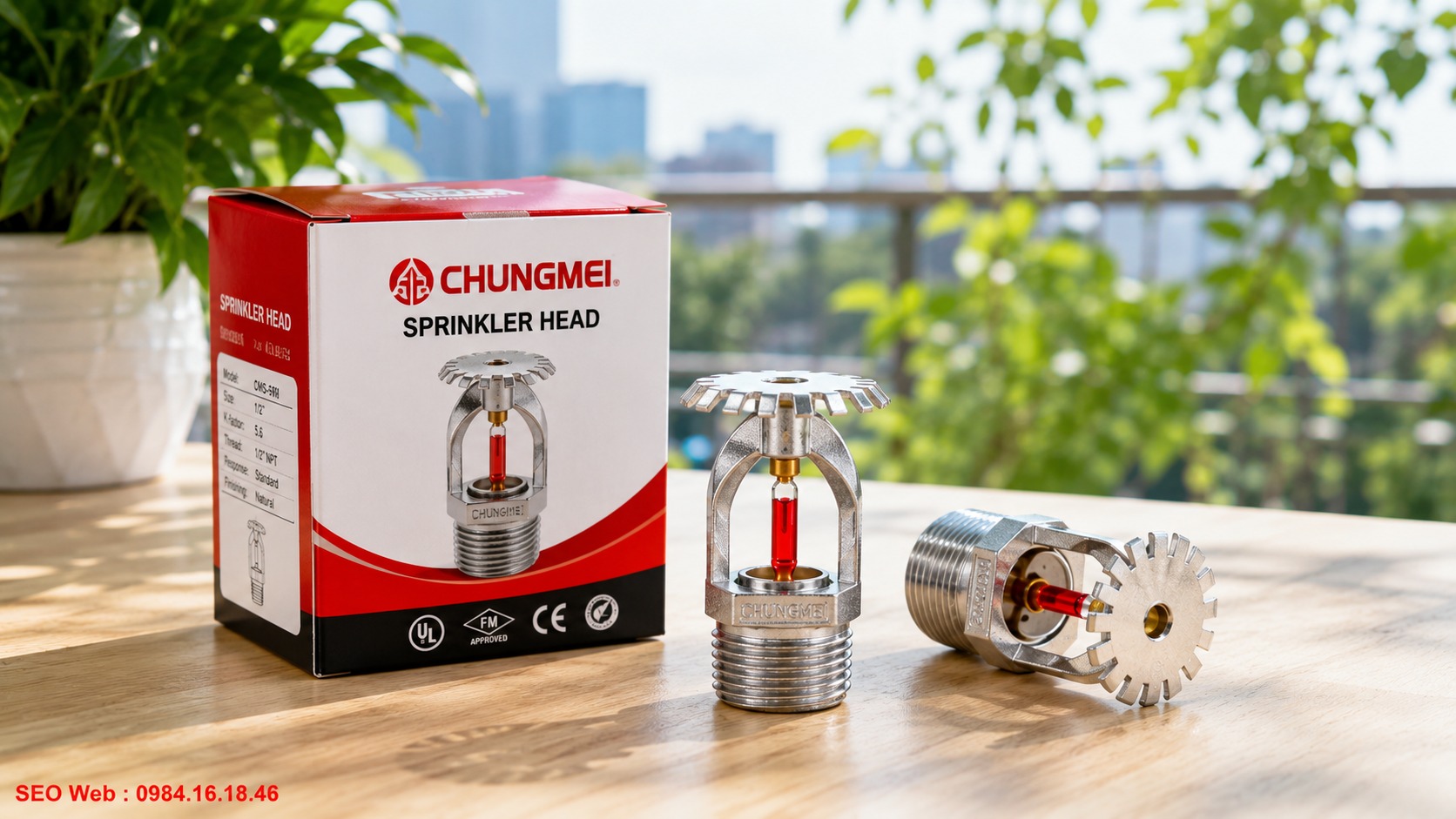 Đầu phun chữa cháy Chungmei có độ bền và khả năng phản ứng ổn định