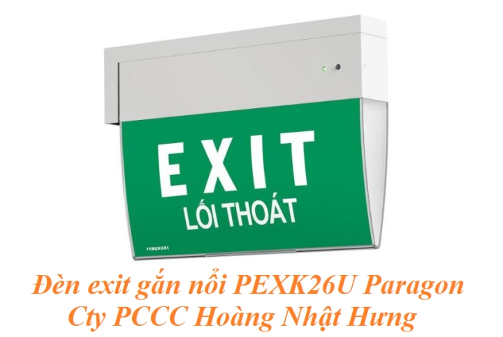 Đèn exit Paragon gắn nổi PEXK26U