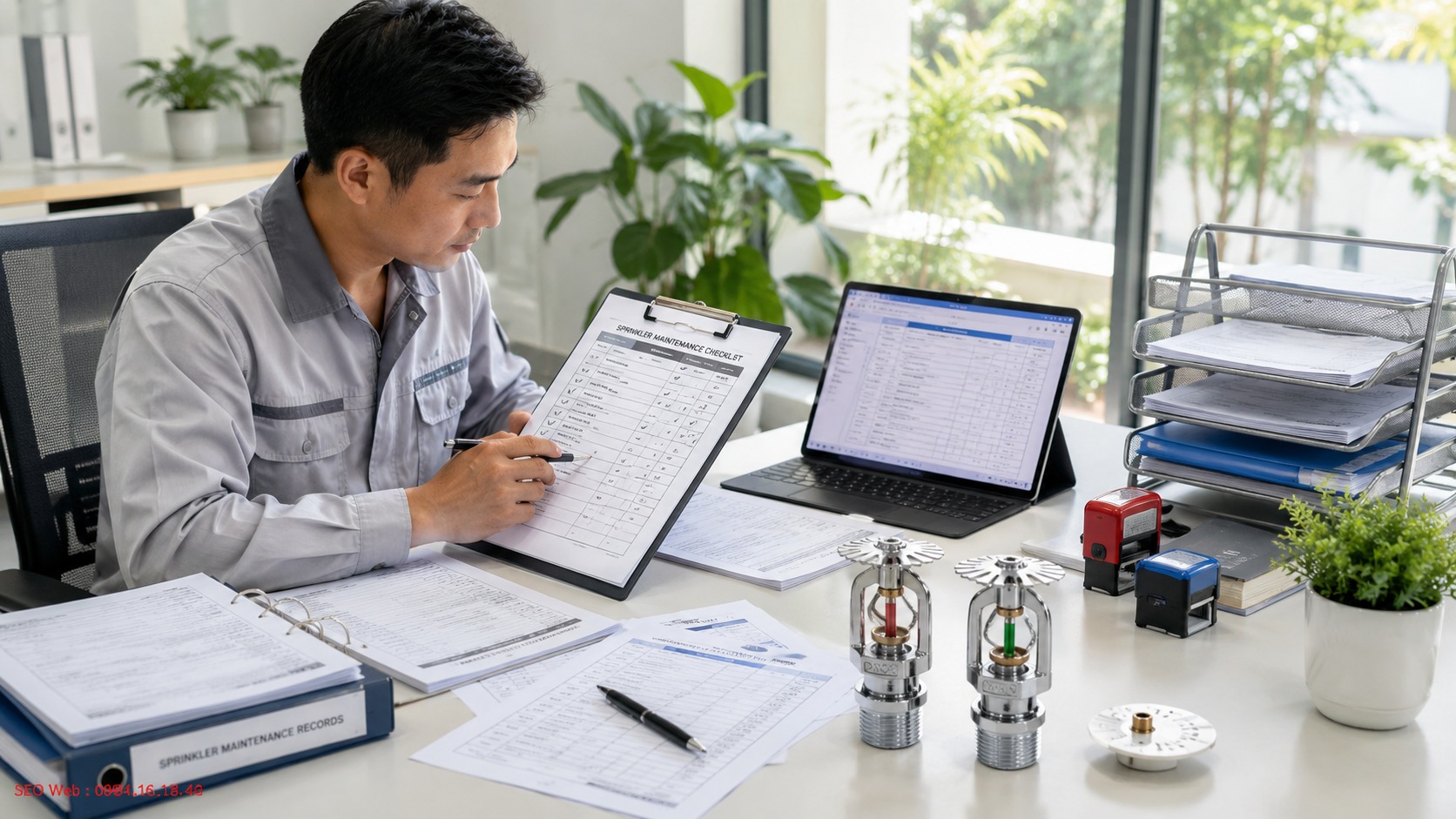 Ghi nhận kết quả kiểm tra giúp theo dõi tình trạng đầu phun và xây dựng kế hoạch bảo trì Ghi nhận kết quả kiểm tra giúp theo dõi tình trạng đầu phun và xây dựng kế hoạch bảo trì