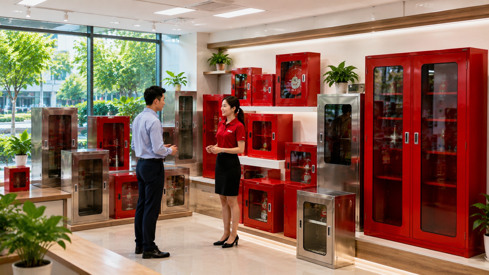 Chi phí tủ PCCC thay đổi theo thiết kế và yêu cầu công trình