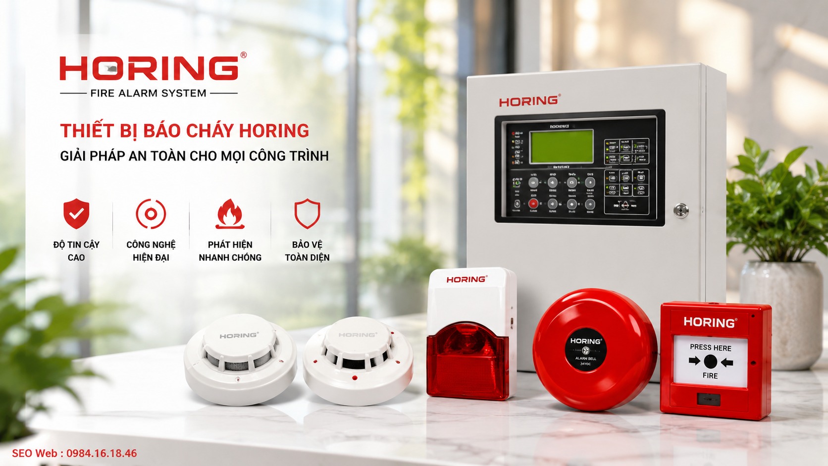 Horing cung cấp giải pháp cảnh báo cháy phù hợp nhiều công trình dân dụng