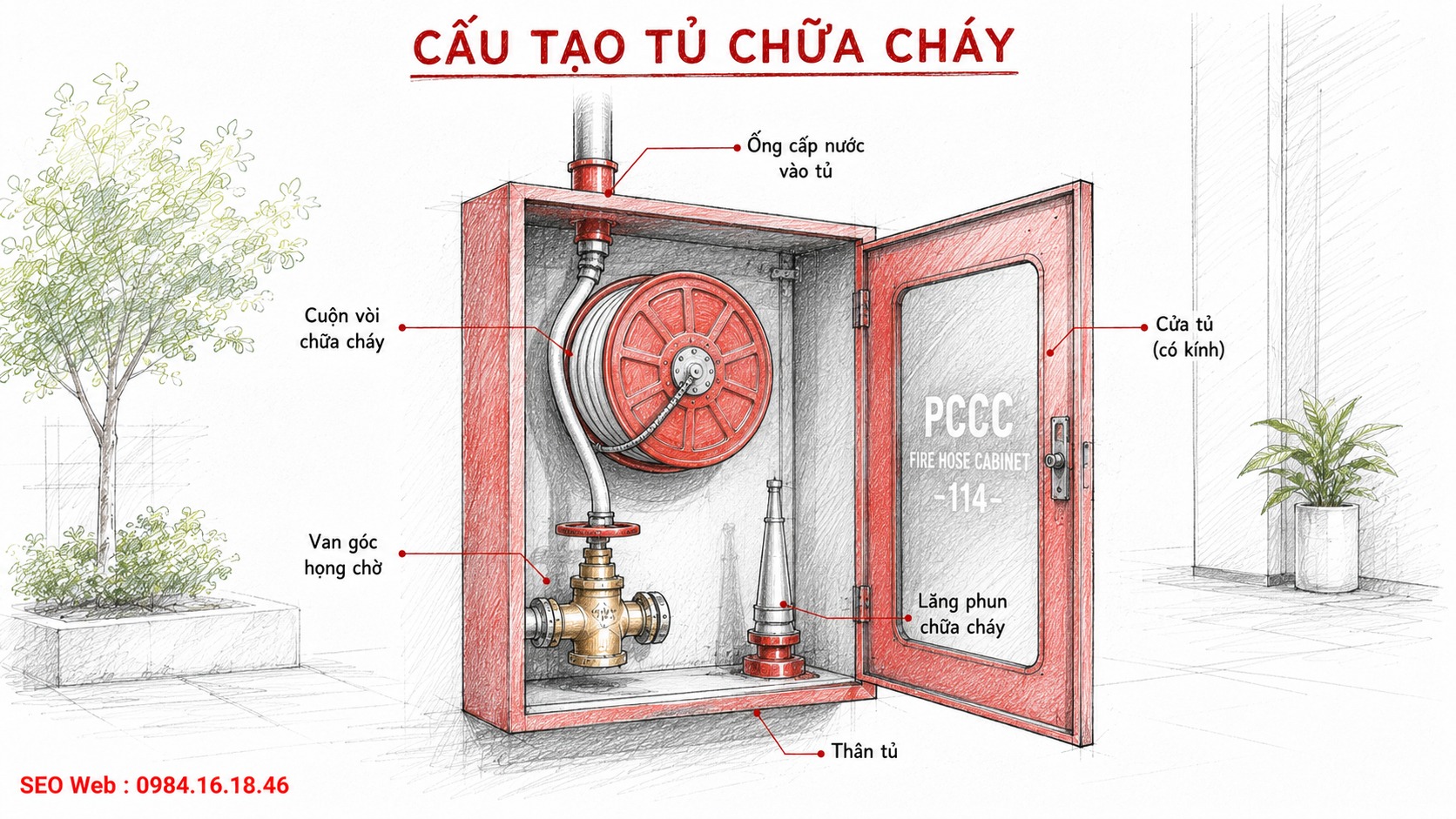 Tủ có kích thước hợp lý giúp bố trí thiết bị thuận tiện hơn