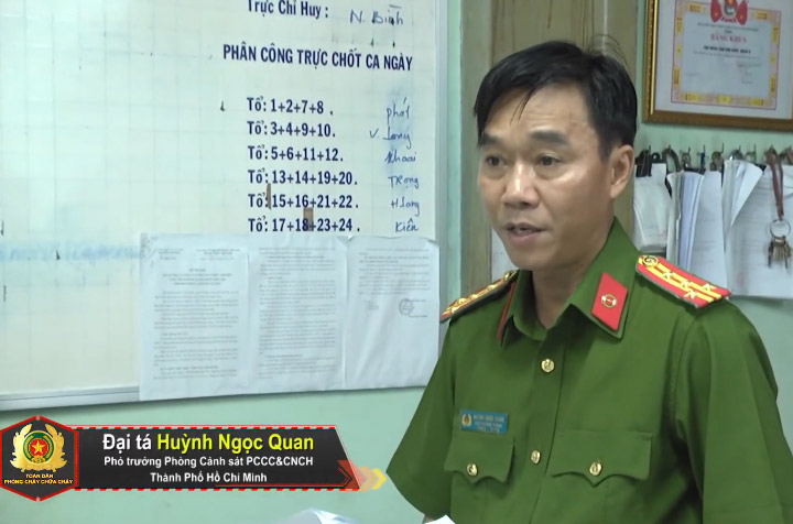 Kiểm tra an toàn phòng cháy chữa cháy và cứu nạn cứu hộ tại chợ Kim Biên