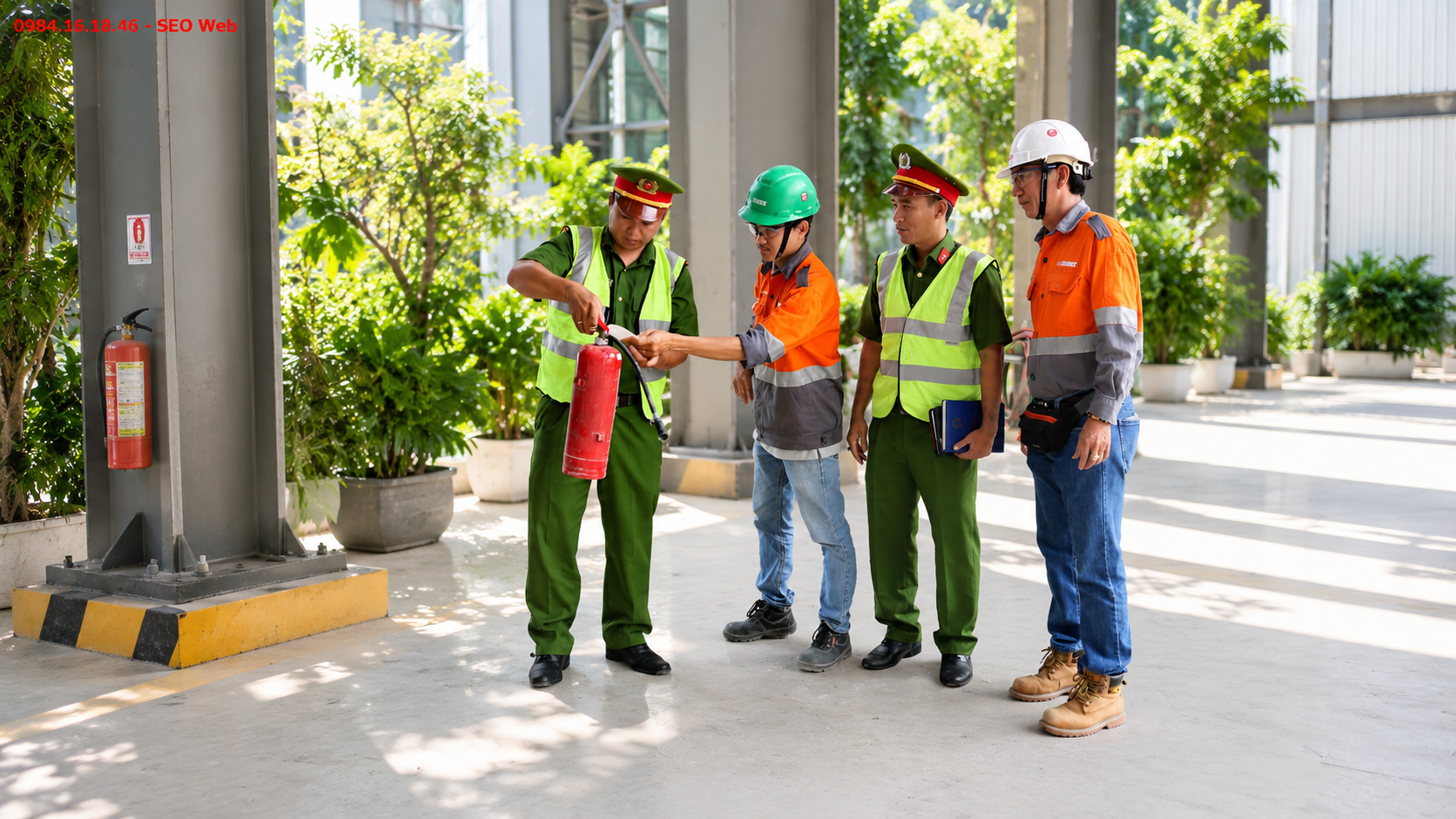 Kiểm tra lượng khí chữa cháy còn lại trong bình