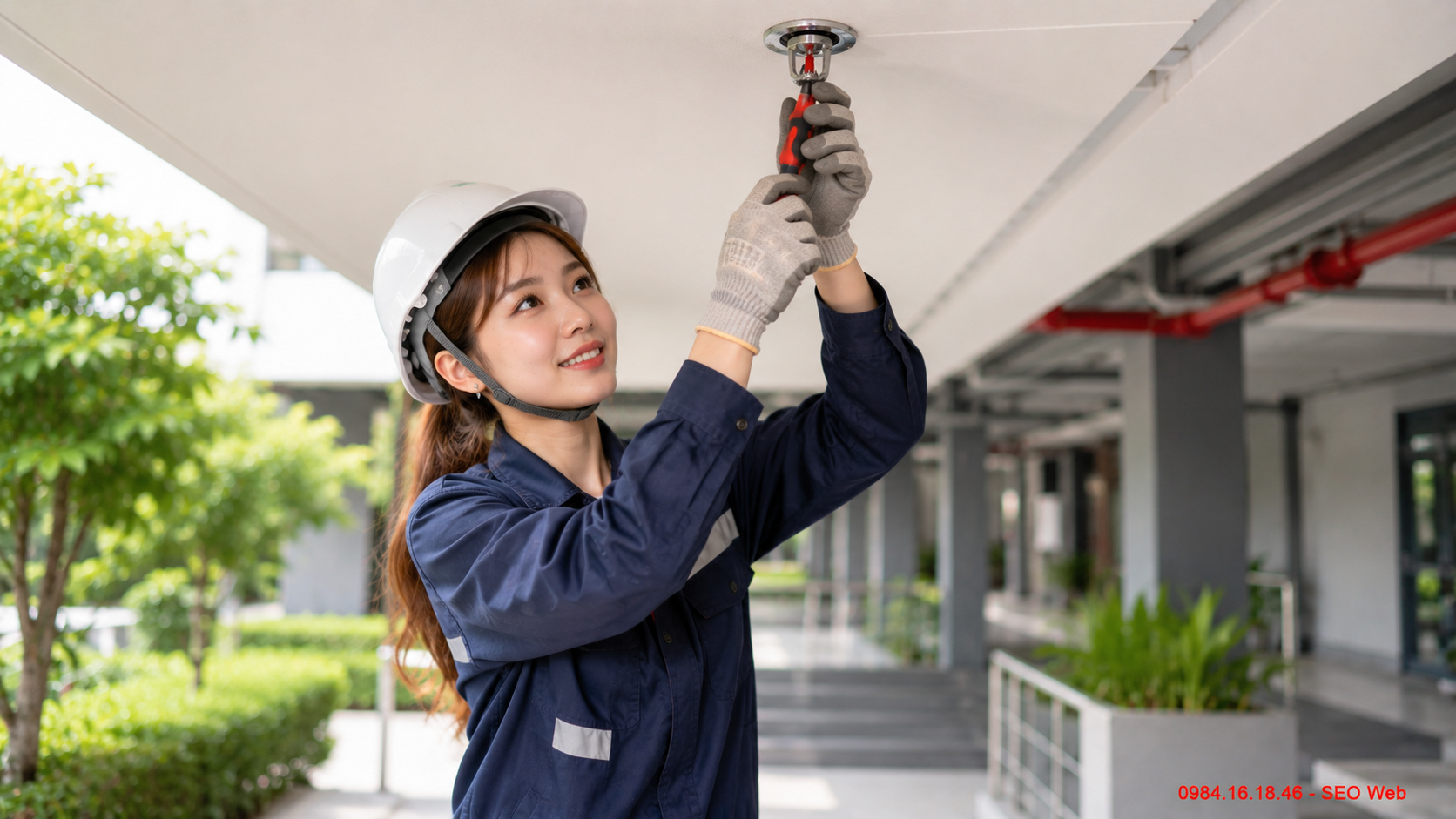 Kiểm tra ngoại quan đầu phun chữa cháy trước bảo trì Kiểm tra ngoại quan đầu phun chữa cháy trước bảo trì