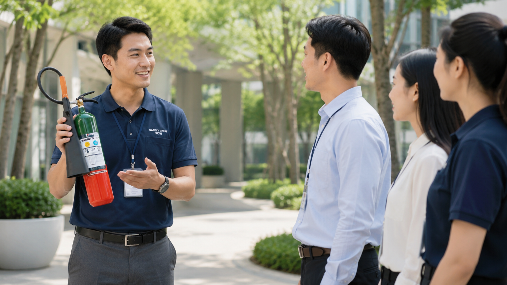 Kiểm tra tem nhãn bình chữa cháy và thông tin kỹ thuật