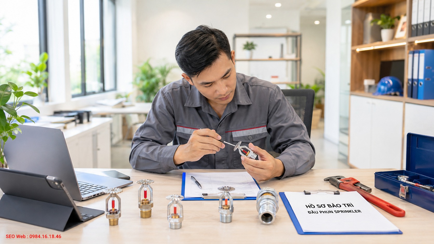 Kiểm tra trực quan từng đầu phun giúp nhận biết ăn mòn, biến dạng, rò rỉ và hư hỏng Kiểm tra trực quan từng đầu phun giúp nhận biết ăn mòn, biến dạng, rò rỉ và hư hỏng