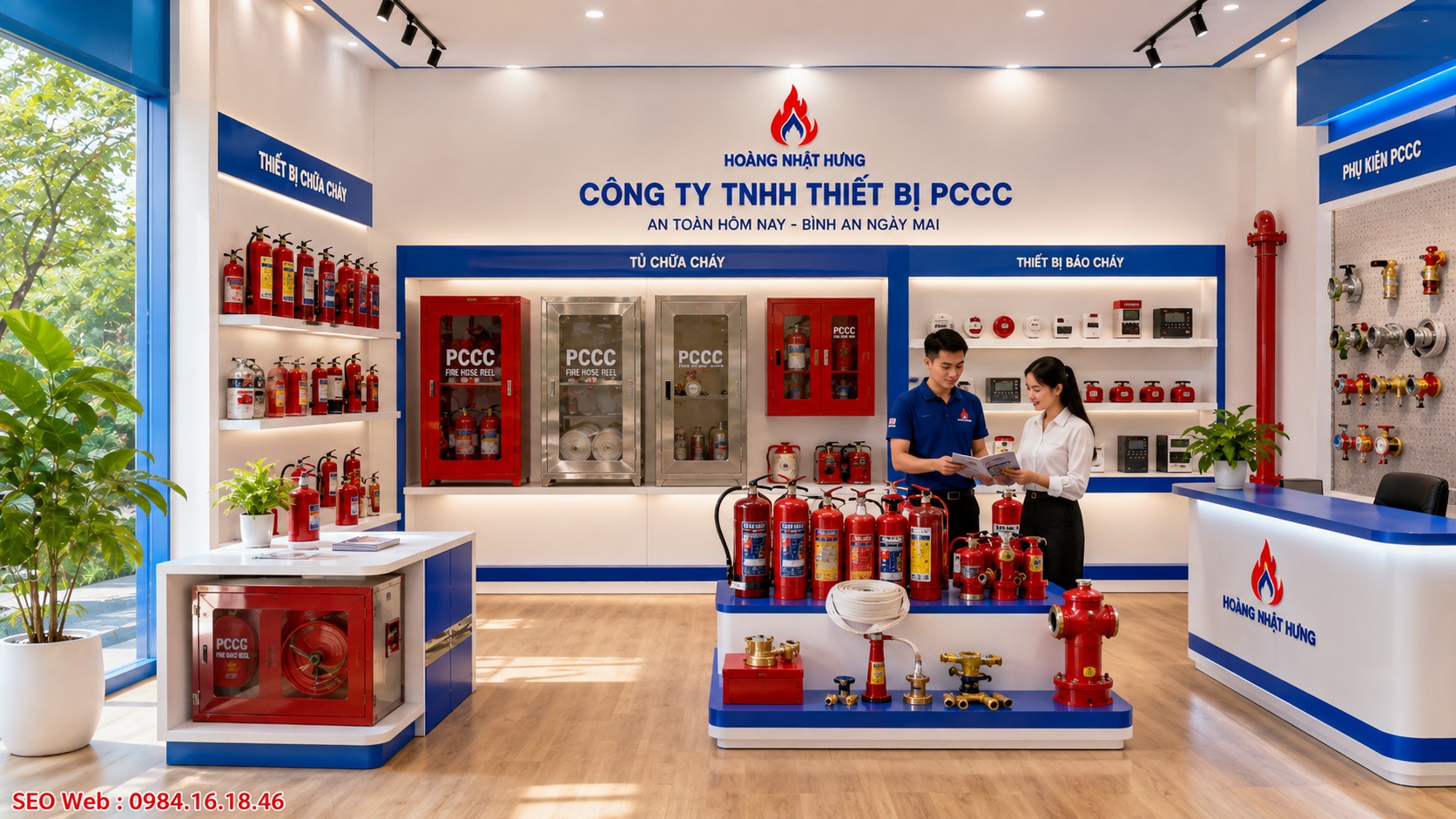 Trang bị các loại tủ chữa cháy tại Hoàng Nhật Hưng theo nhu cầu công trình