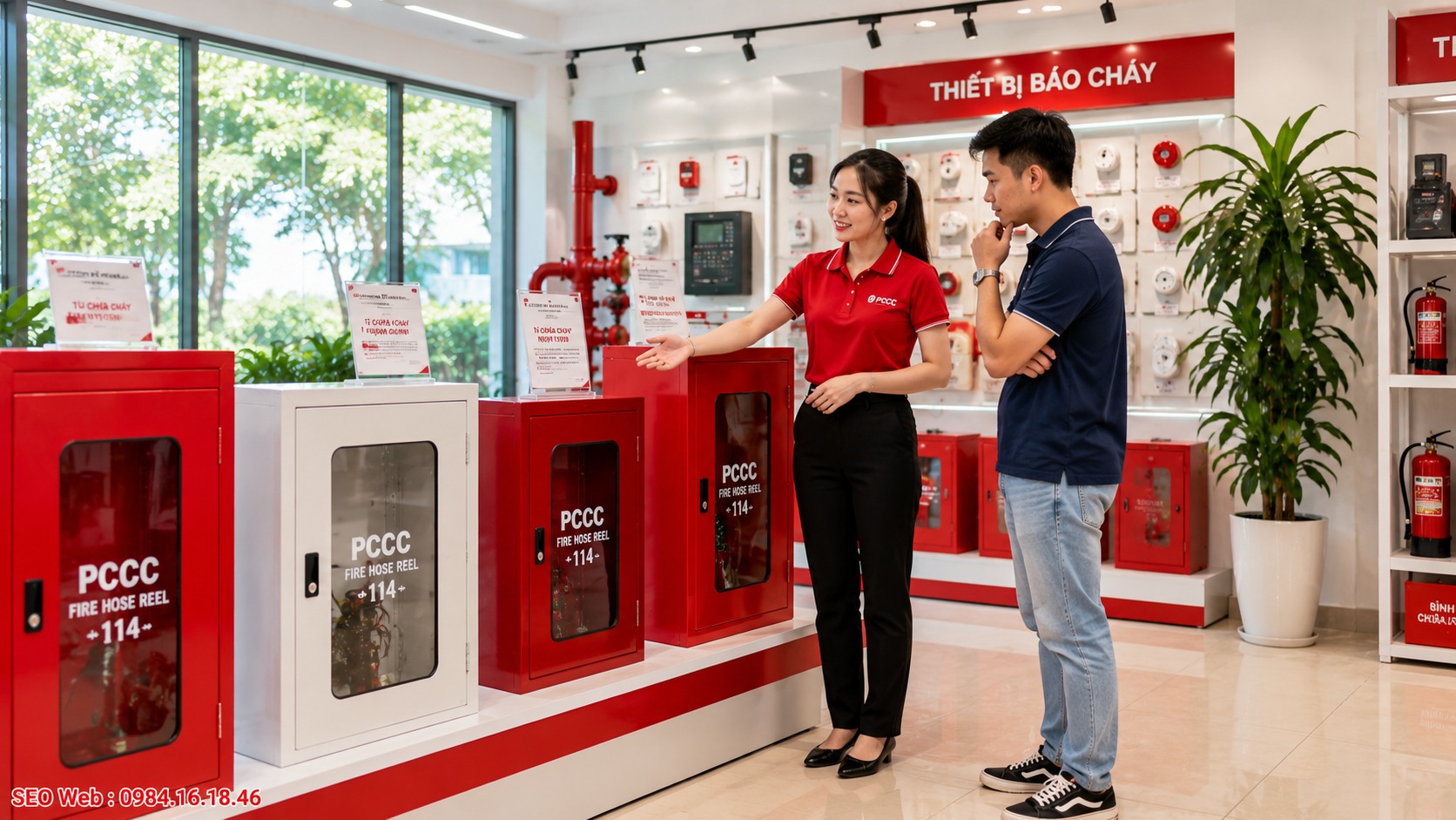 Lựa chọn tủ chữa cháy phù hợp không gian và điều kiện từng công trình