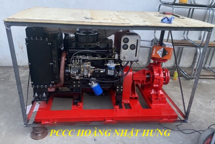 Máy bơm PCCC trục rời động cơ Diesel 60HP tesu