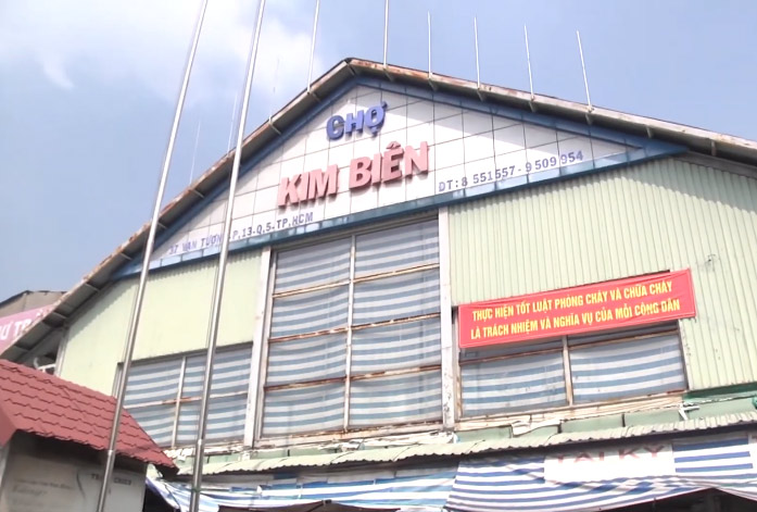 Kiểm tra an toàn phòng cháy chữa cháy và cứu nạn cứu hộ tại chợ Kim Biên