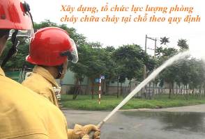 Đảm bảo công tác PCCC tại nhà máy xử lý bùn thải Sài Gòn Xanh