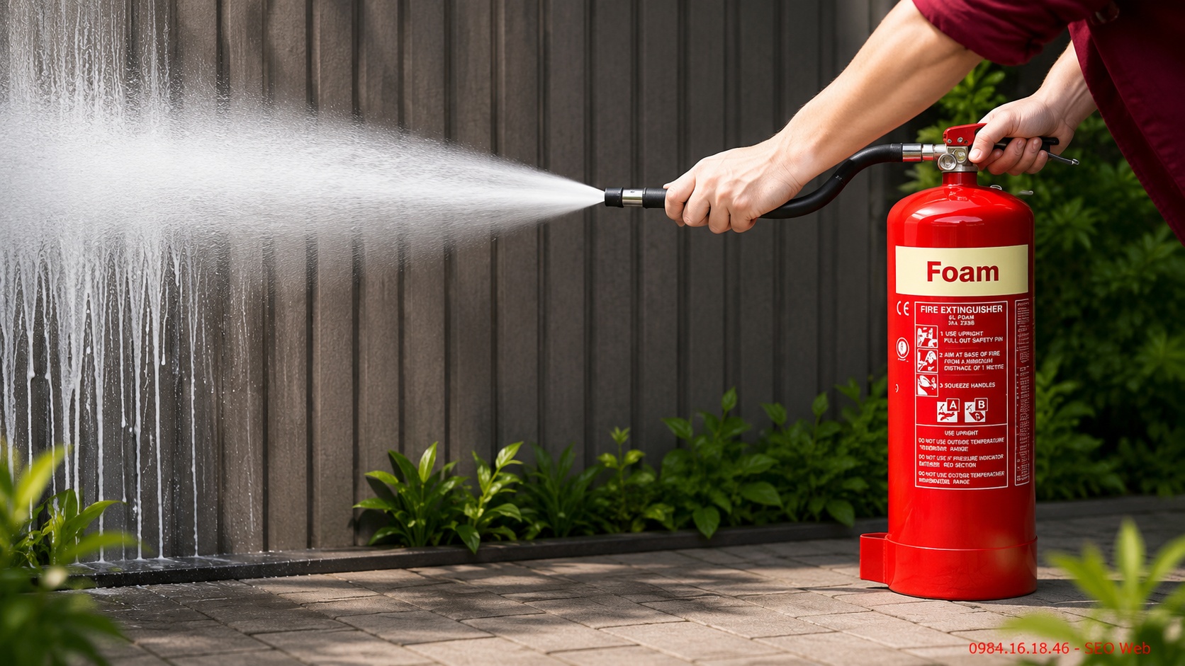 Bình chữa cháy hoạt động bằng nhiều cơ chế kiểm soát phản ứng cháy