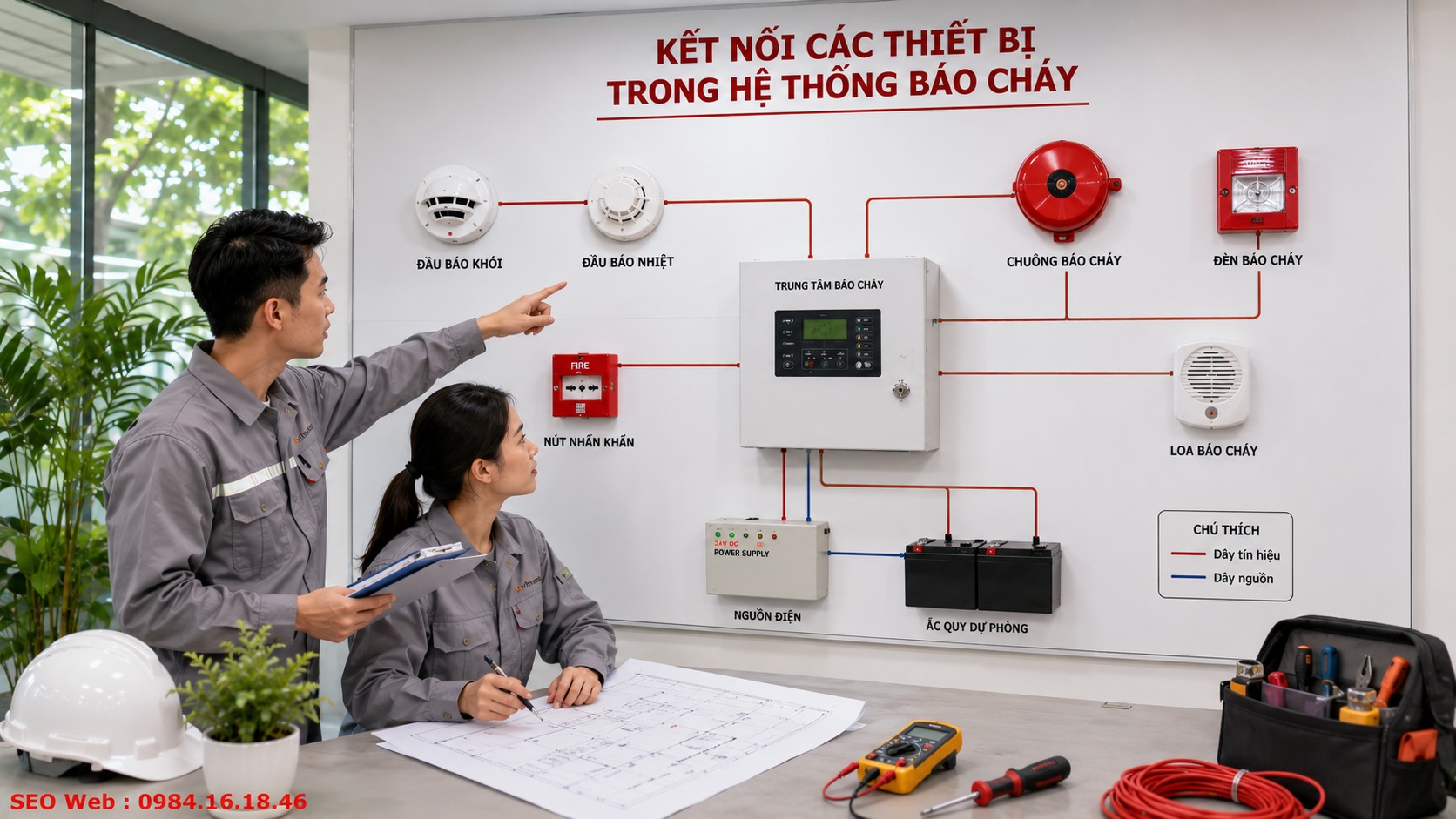 Các bước triển khai hệ thống báo cháy từ khảo sát đến nghiệm thu