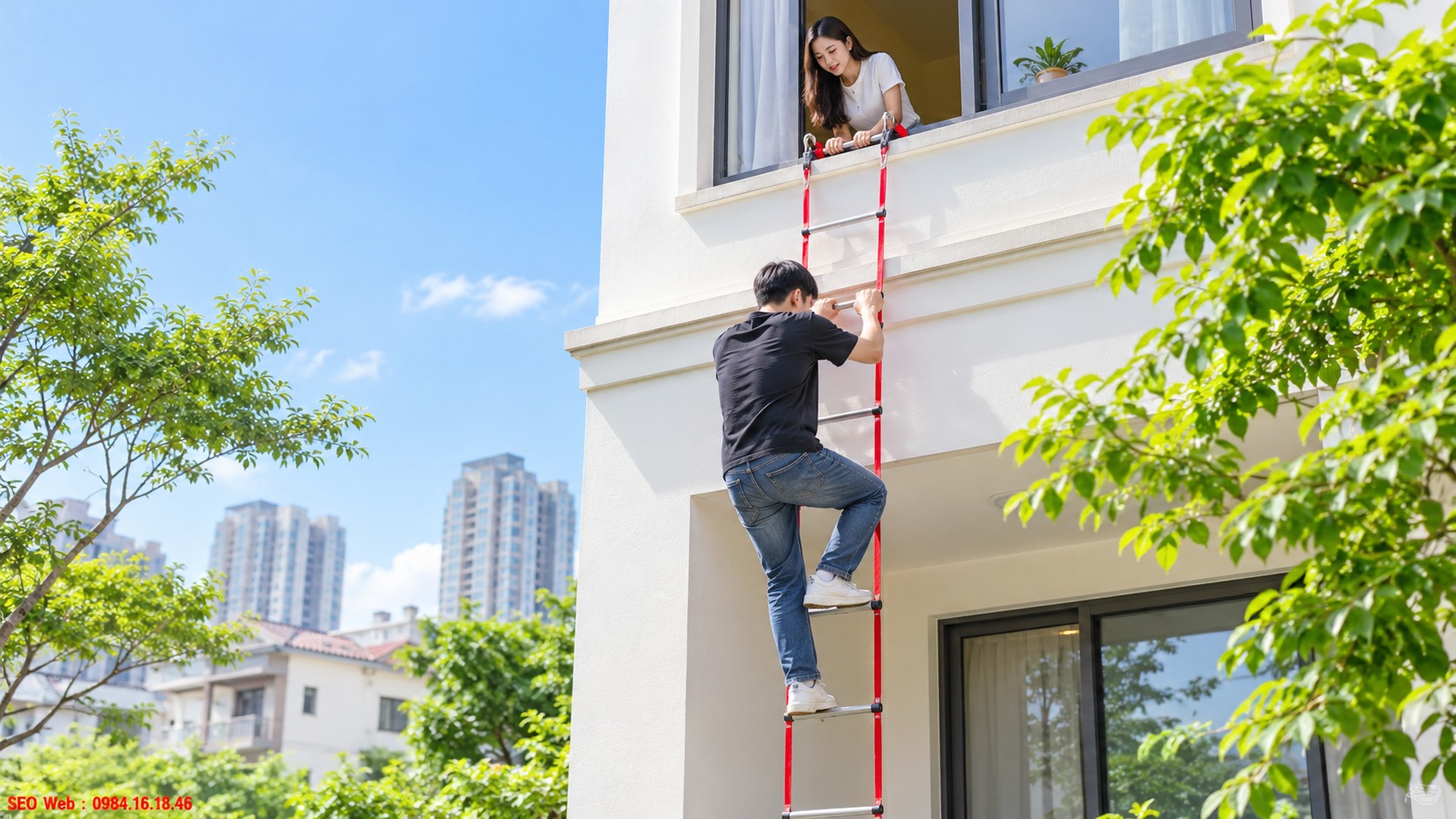 Người thoát nạn cần giữ bình tĩnh và bám chắc khi di chuyển
