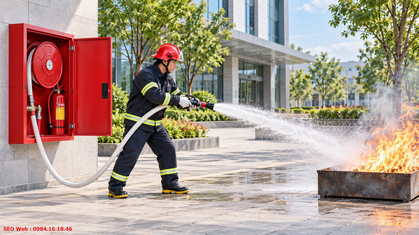 Tủ chữa cháy hỗ trợ nâng cao hiệu quả xử lý khi cháy xảy ra
