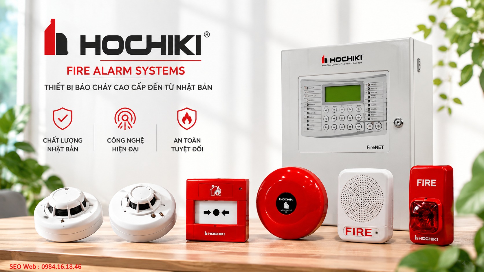 Giải pháp Hochiki Nhật Bản phù hợp văn phòng, nhà xưởng và nhiều công trình