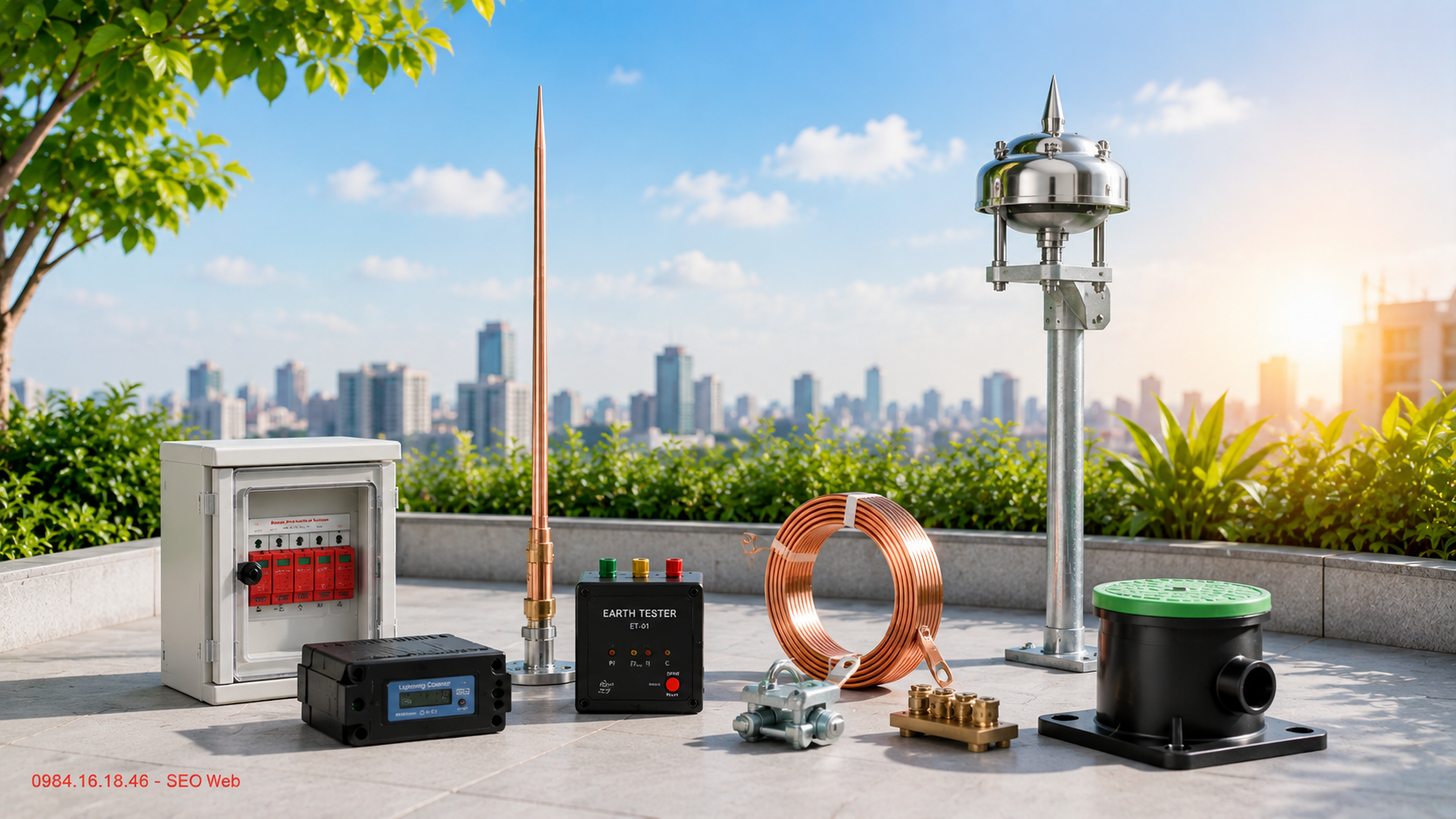 Thiết bị chống s&eacute;t giúp bảo vệ hệ thống điện khỏi tác động thời tiết nguy hiểm