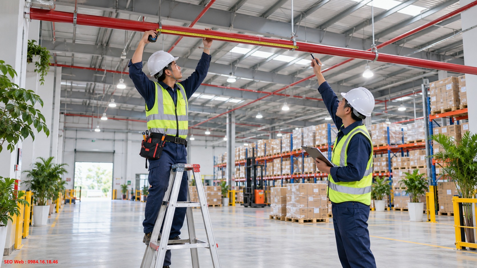 Bố trí đúng khoảng cách giúp nước phân phối đồng đều khi kích hoạt
