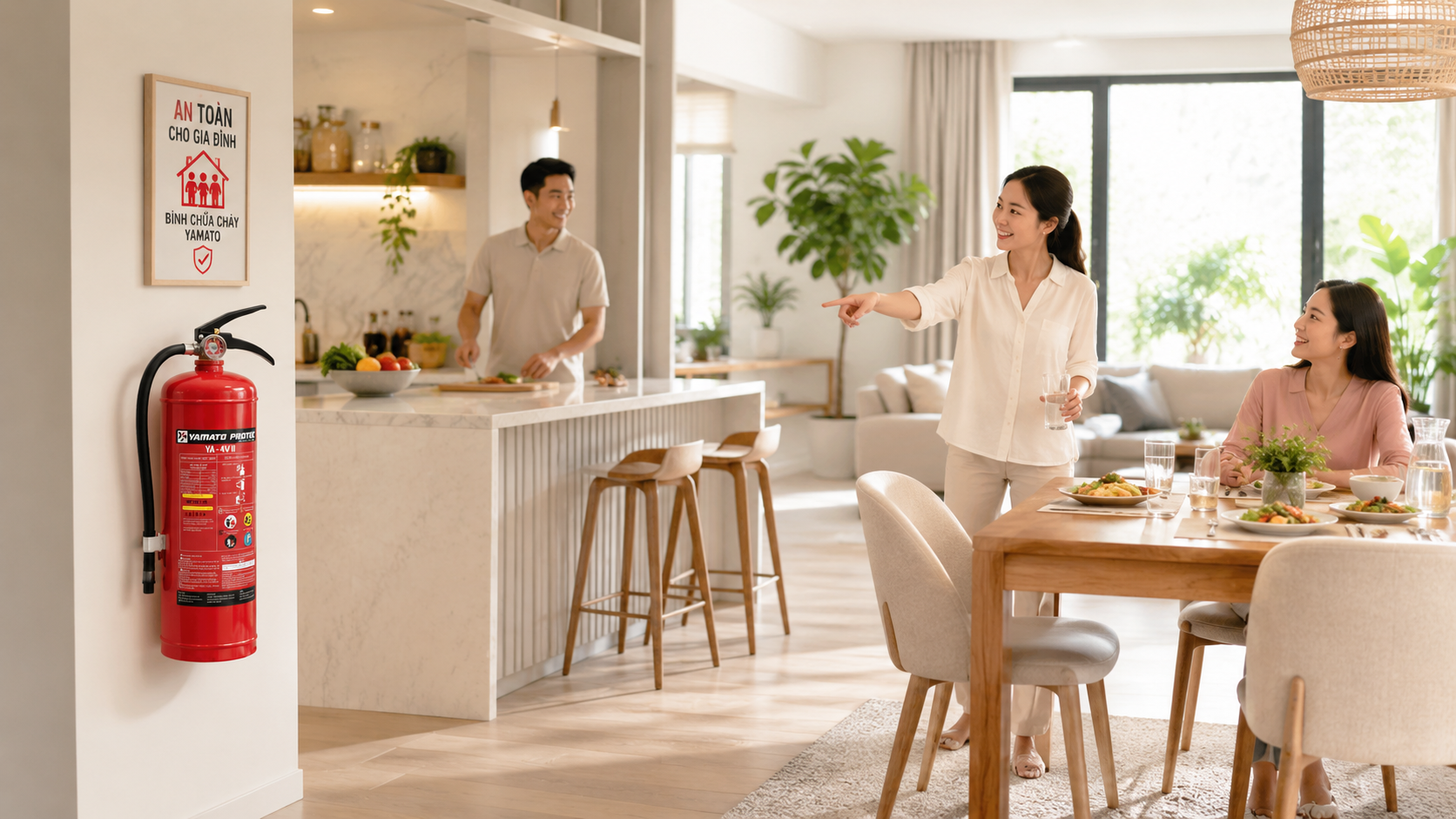Vị trí lắp đặt bình chữa cháy đúng tiêu chuẩn an toàn Vị trí lắp đặt bình chữa cháy đúng tiêu chuẩn an toàn