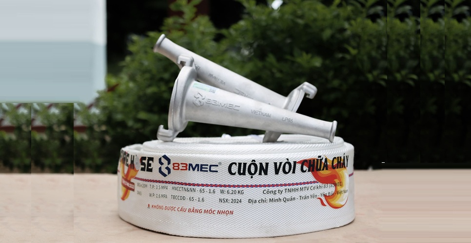 Vòi chữa cháy Bộ Quốc Phòng được đánh giá cao về độ bền ổn định