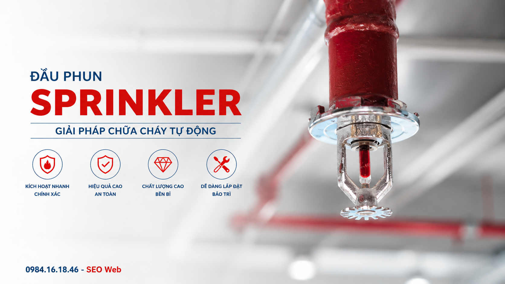 Trong tình huống khẩn cấp, hệ thống đầu phun chữa cháy phản ứng nhanh chóng