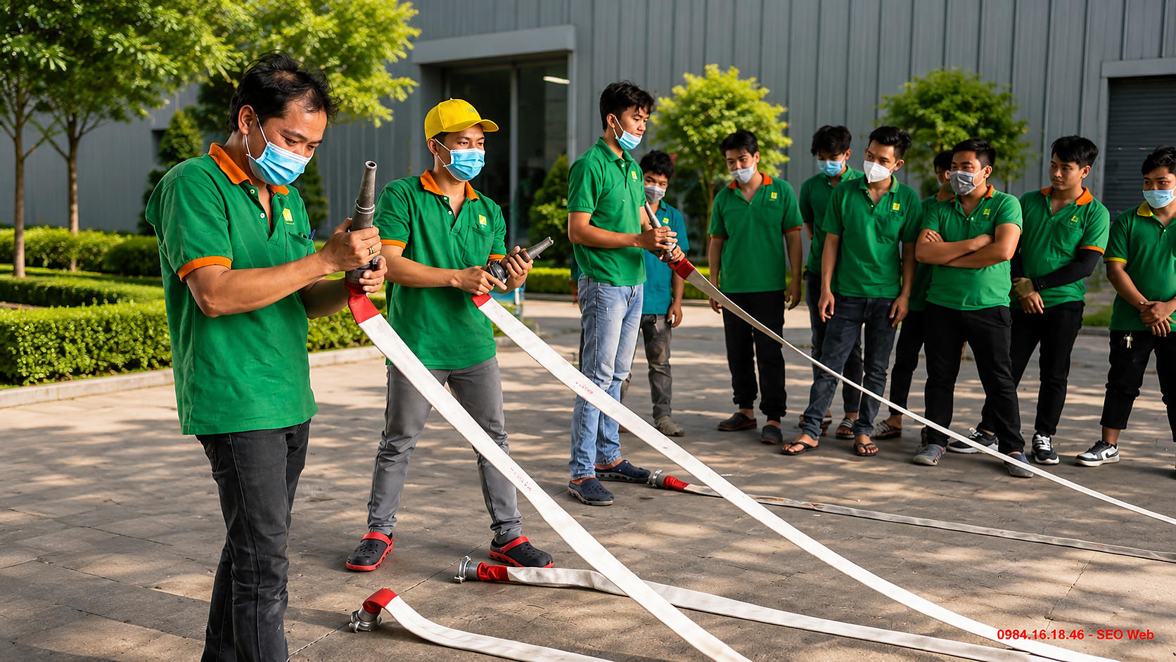 Bảo quản vòi chữa cháy đúng cách sau mỗi lần sử dụng