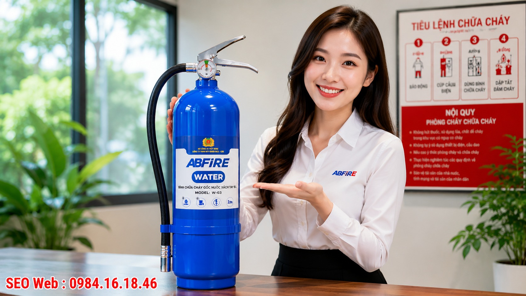 Bình chữa cháy gốc nước 3L ABFIRE AB-W03 Bình chữa cháy gốc nước 3L ABFIRE AB-W03