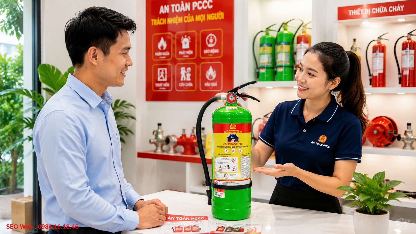 Bình chữa cháy gốc nước 3L Elephant Bộ Công An Bình chữa cháy gốc nước 3L Elephant Bộ Công An