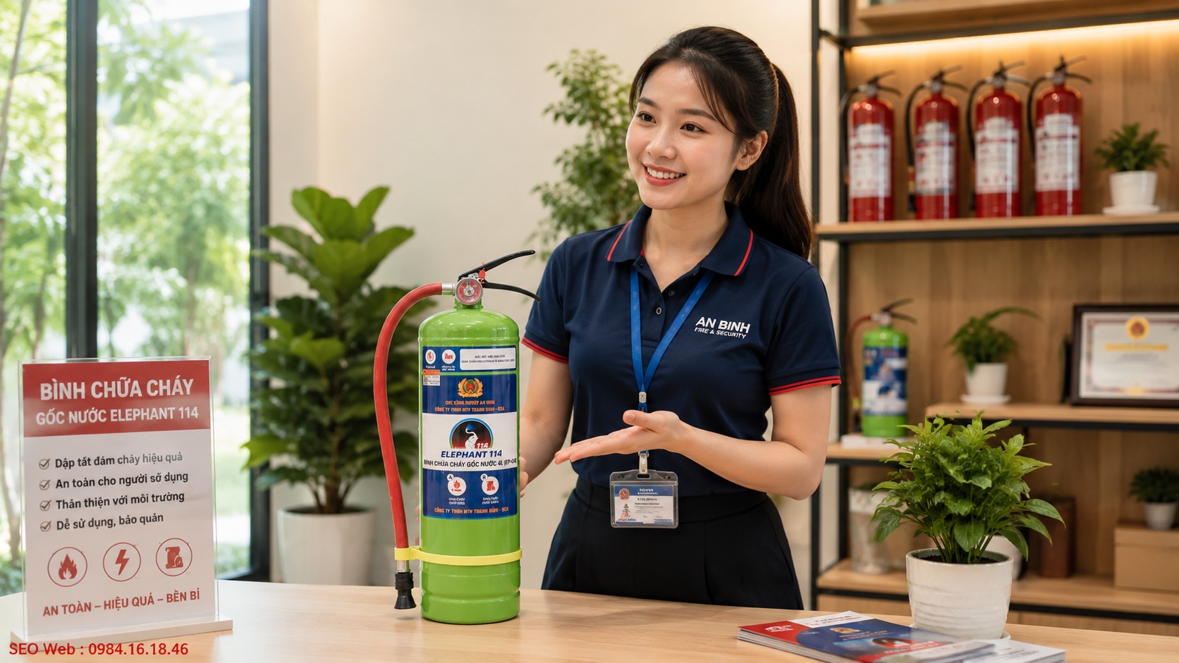 Bình chữa cháy gốc nước 6L cho Pin Lithium EP-06 Bình chữa cháy gốc nước 6L cho Pin Lithium EP-06