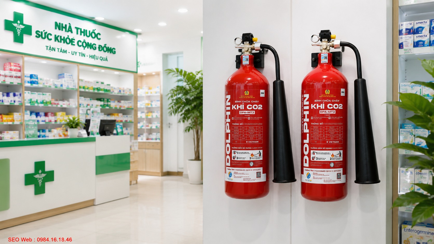 Bình chữa cháy khí CO2 3kg MT3 Dolphin