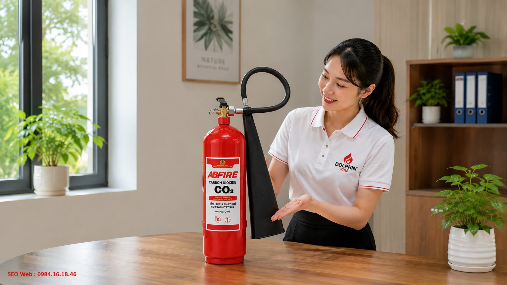 Bình chữa cháy khí CO2 5kg ABFIRE Bộ Công An Bình chữa cháy khí CO2 5kg ABFIRE Bộ Công An