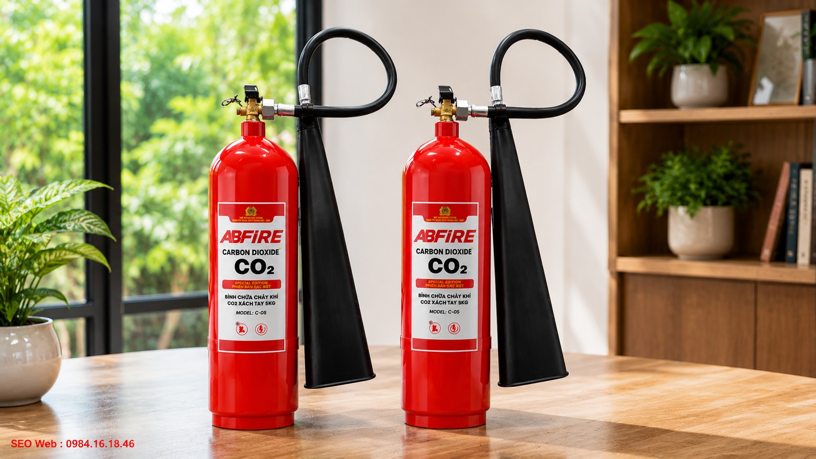 Bình chữa cháy khí CO2 5kg ABFIRE Bộ Công An Bình chữa cháy khí CO2 5kg ABFIRE Bộ Công An