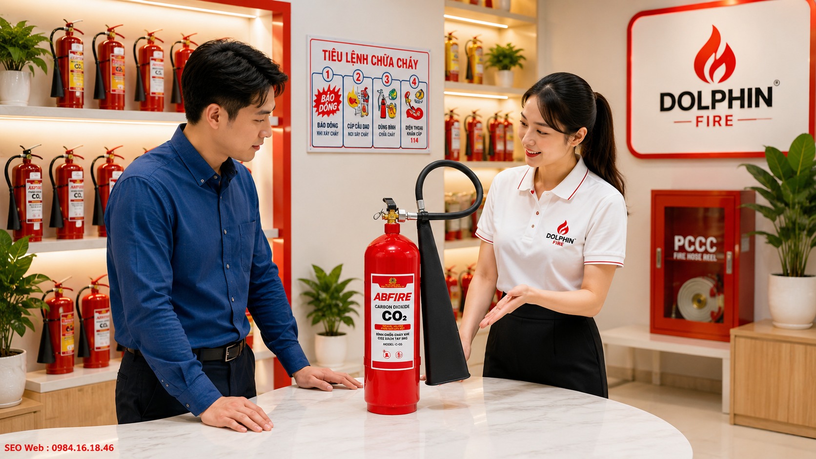 Bình chữa cháy khí CO2 5kg ABFIRE Bộ Công An Bình chữa cháy khí CO2 5kg ABFIRE Bộ Công An