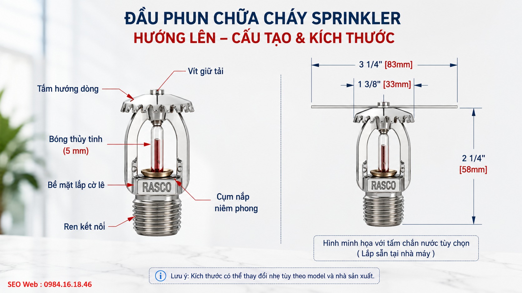 Các bộ phận đầu phun phối hợp để giải phóng và phân phối nước