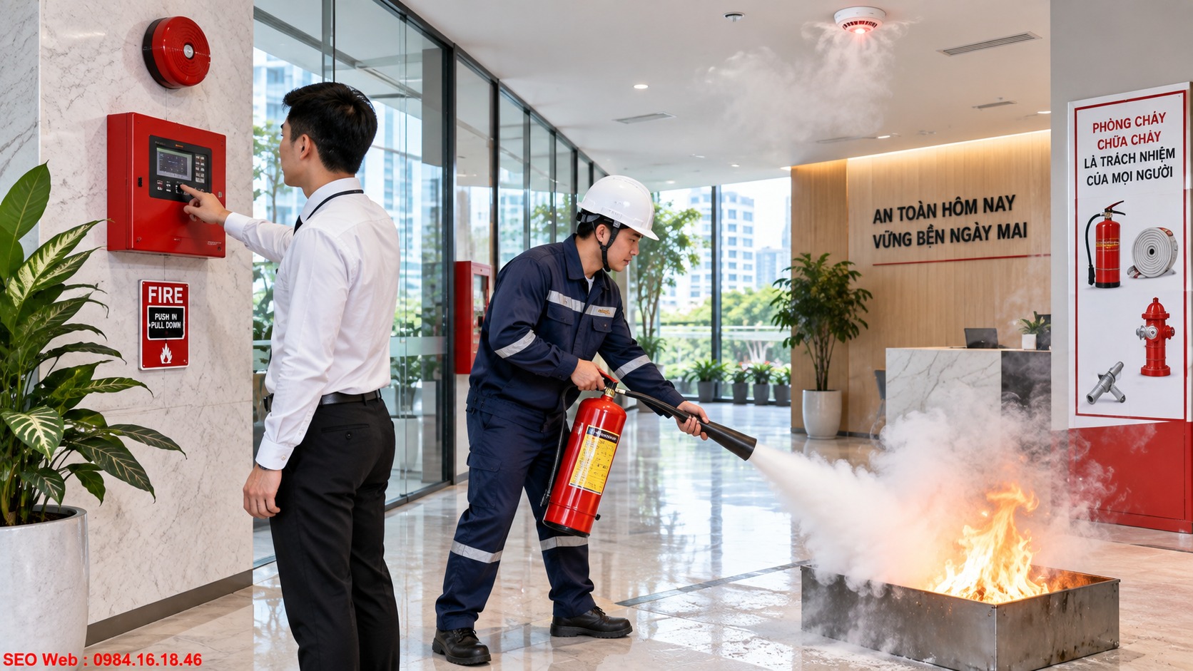 Hệ thống PCCC giúp kiểm soát đám cháy ngay từ giai đoạn đầu Hệ thống PCCC giúp kiểm soát đám cháy ngay từ giai đoạn đầu