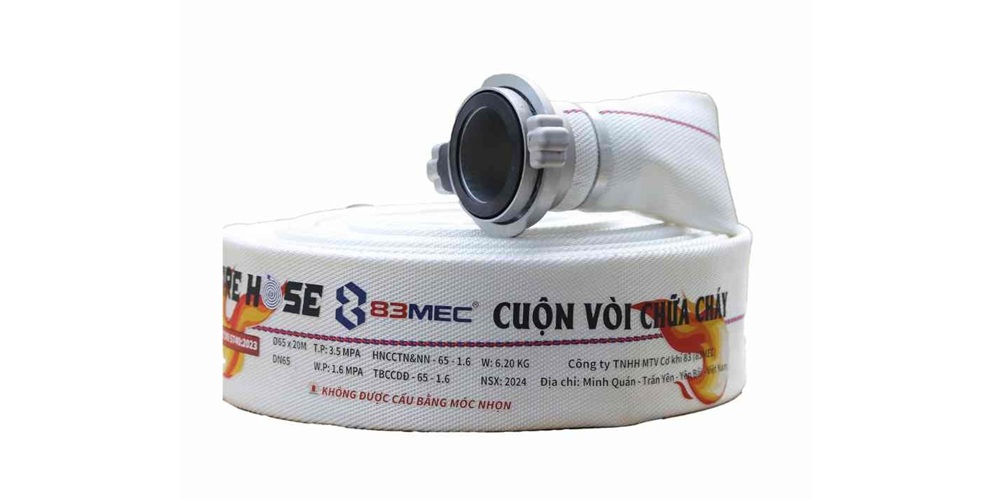 Vòi chữa cháy Bộ Công An được sản xuất theo tiêu chuẩn kiểm định nghiêm ngặt